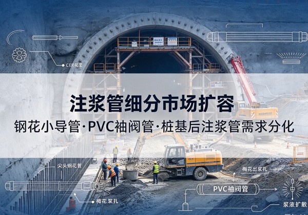 爱民注浆管细分市场扩容，隧道钢花小导管、PVC 袖阀管、桩基后注浆管需求分化